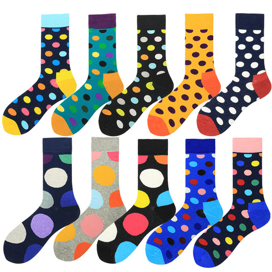 Colored men's socks