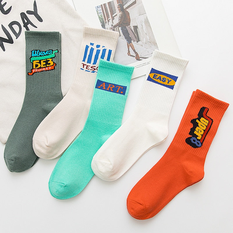 Colored men's socks