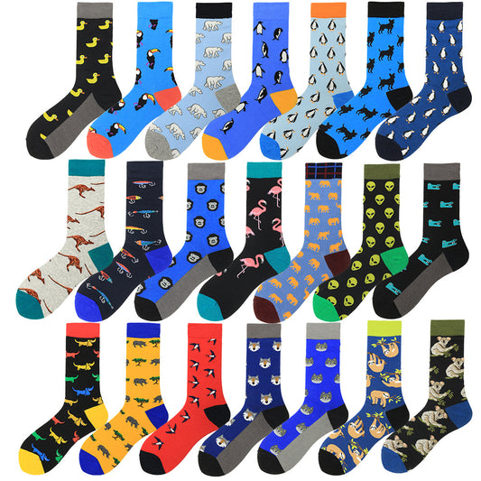 Colored men's socks