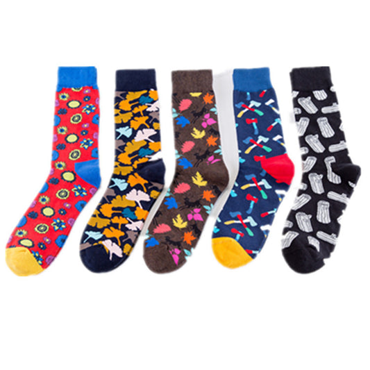 Colored men's socks