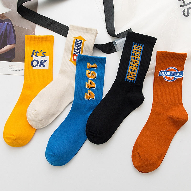 Colored men's socks