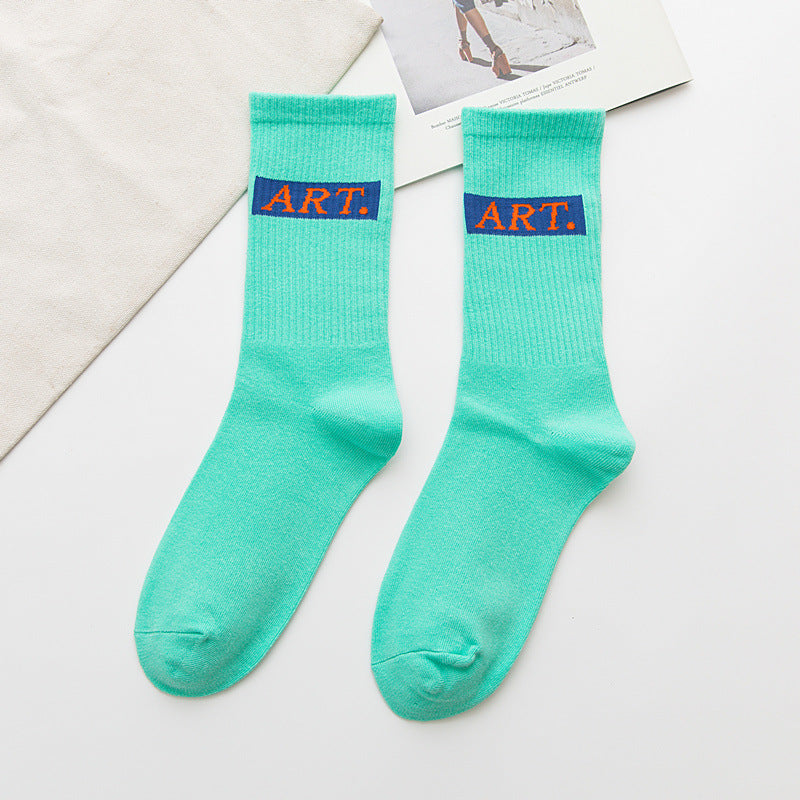 Colored men's socks